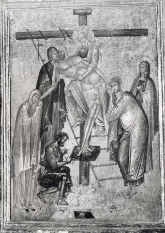 Sotheby's — Anonimo veneto-bizantino sec. XIV - Deposizione di Cristo dalla croce — insieme